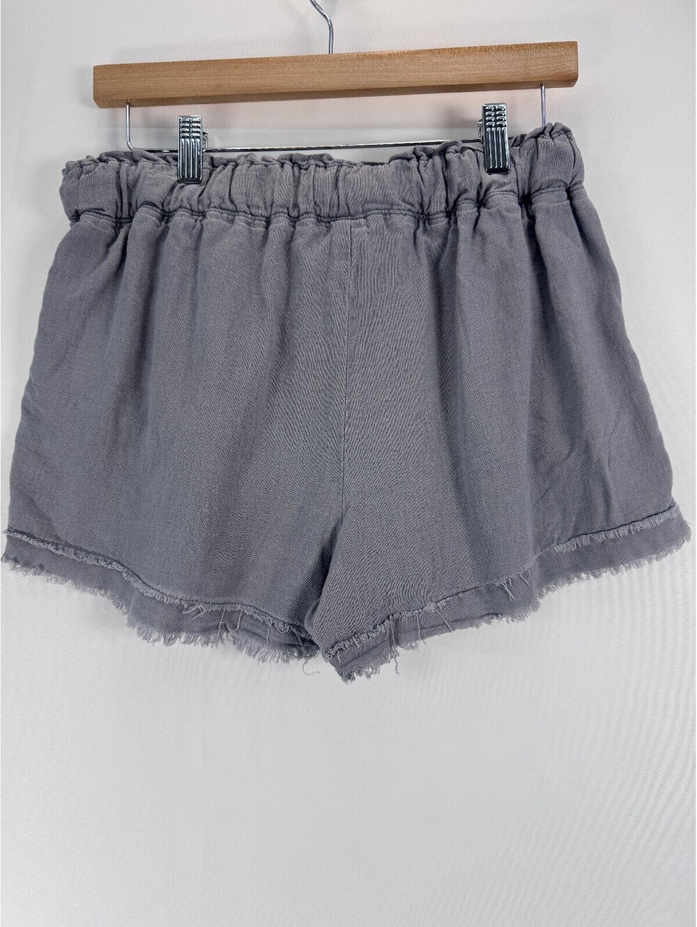 Rewash Linen Rayon Drawstring Shorts Coastal Medium Casual Cottagecore Summer - Picture 4 of 7